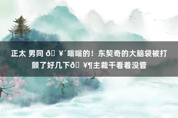 正太 男同 🥴嗡嗡的！东契奇的大脑袋被打颤了好几下🥶主裁干看着没管